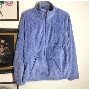 Athleta 879644 Plush Half Zip Plush Lilac Pullover